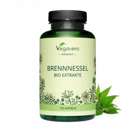 Vegavero Organic Stinging Nettle (Urzica), 120 capsule